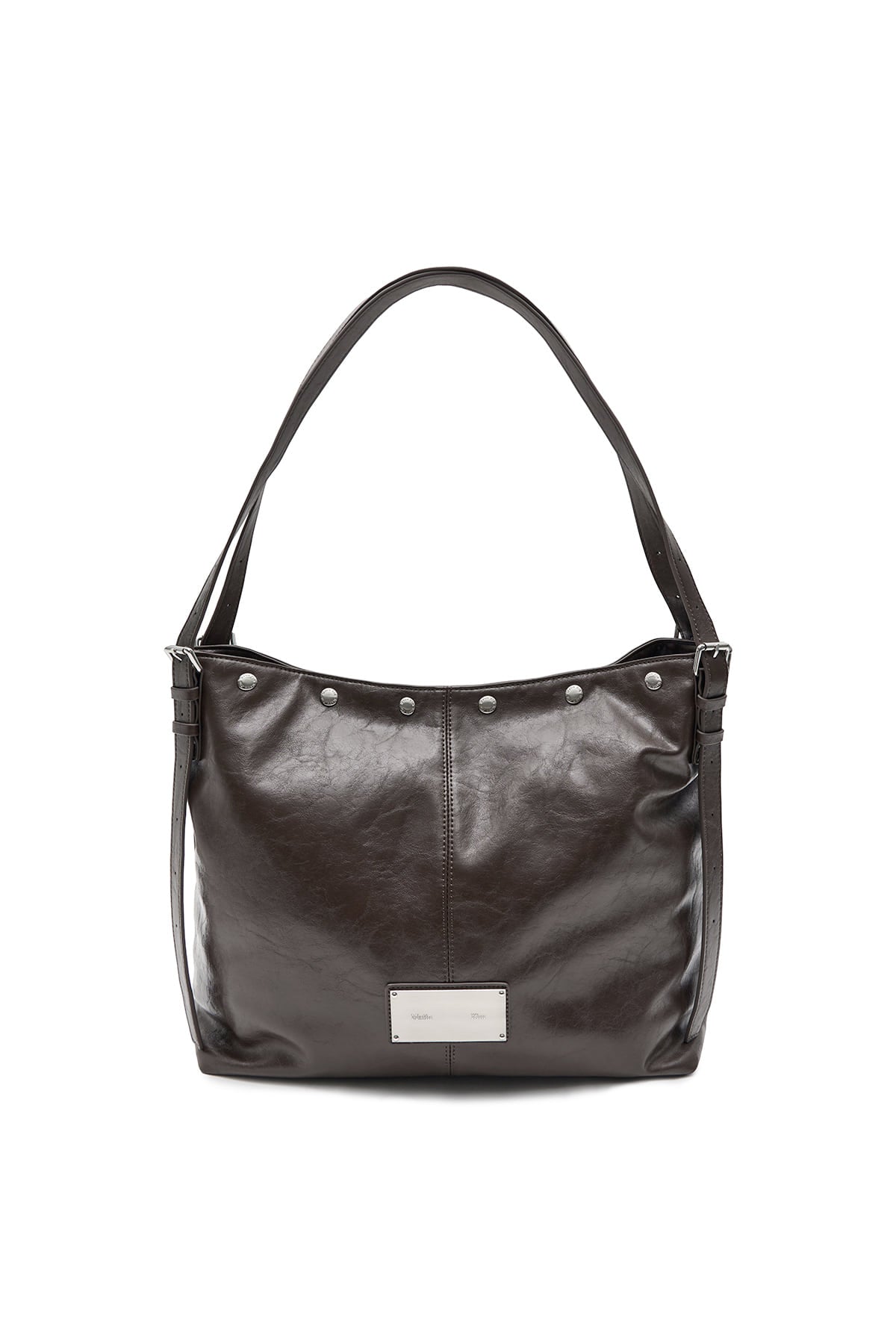 Matin Kim - Matin Stud Point Large Shoulder Bag (Brown) product image 1 | TRAB K-Fashion Australia