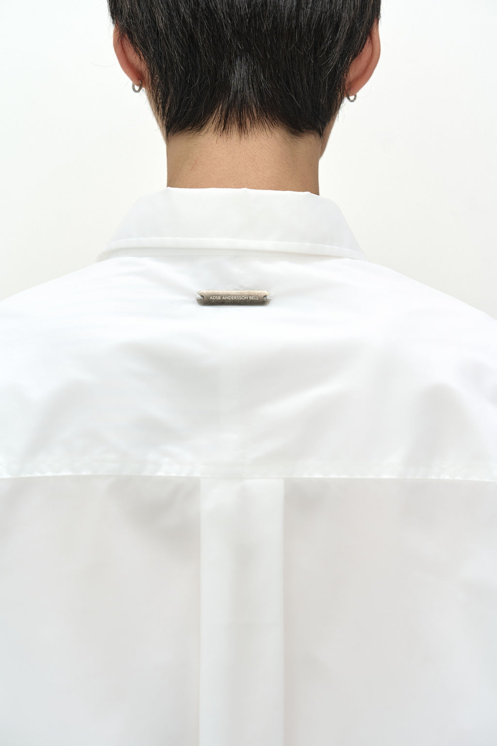 Andersson Bell - Asymmetric Layered Shirt (white/white Stripe) (White/White Stripe) product image 6 | TRAB K-Fashion Australia