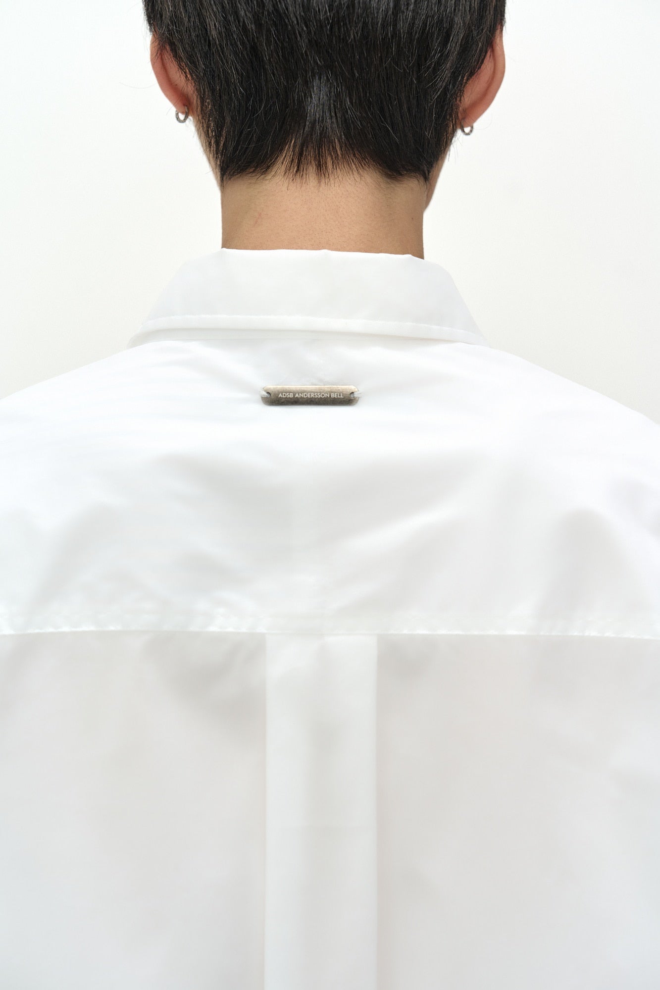 Andersson Bell - Asymmetric Layered Shirt (white/white Stripe) (White/White Stripe) product image 6 | TRAB K-Fashion Australia
