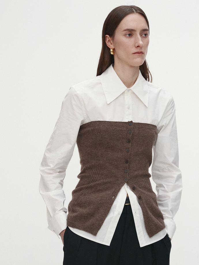 Tonywack - Merino Wool Knitted Bustier (Brown) product image 3 | TRAB K-Fashion Australia