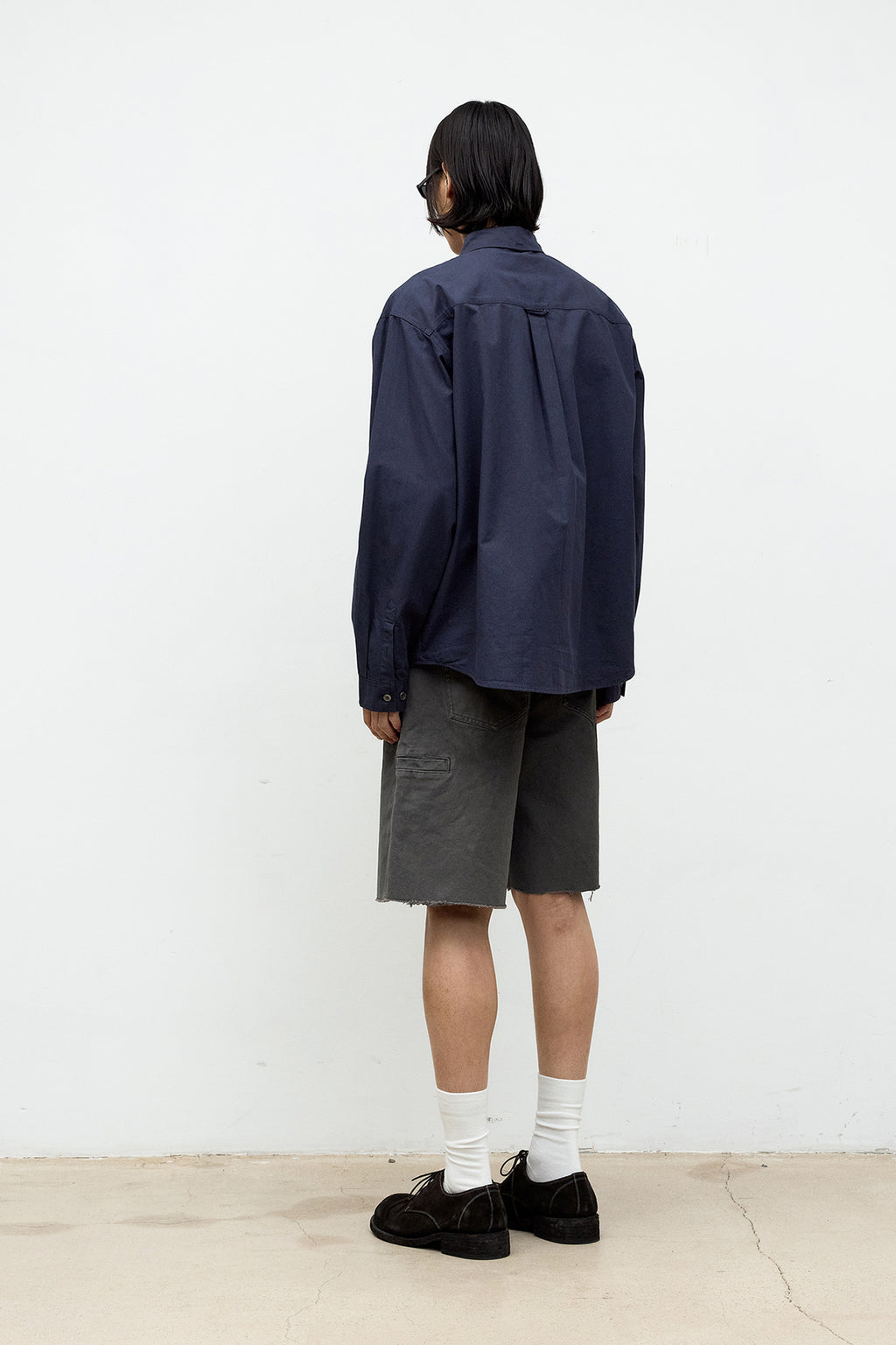 Coor - Buttondown Washed Oxford Shirt (Navy) product image 4 | TRAB K-Fashion Australia