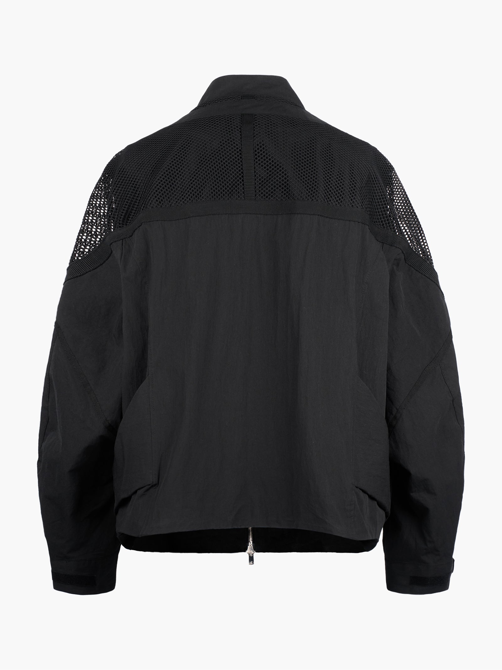 Jiyong Kim - Draped Pocket Mesh Sleeve Jacket (Black) product image 7 | TRAB K-Fashion Australia