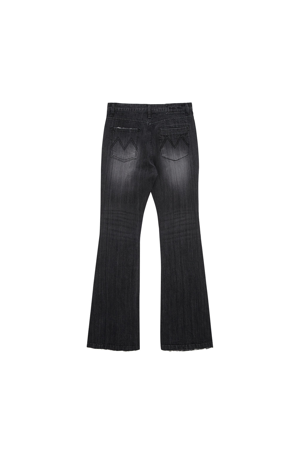 Matin Kim - Side Snap Boots Cut Denim Pants (Grey) product image 2 | TRAB K-Fashion Australia