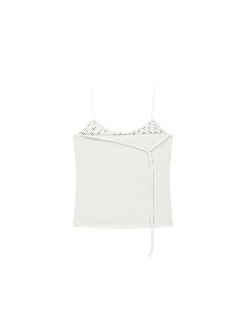 Kijun - [Ships 22 June] Polka Dot Layered Tank Top (Off-White) product image 9 | TRAB K-Fashion Australia