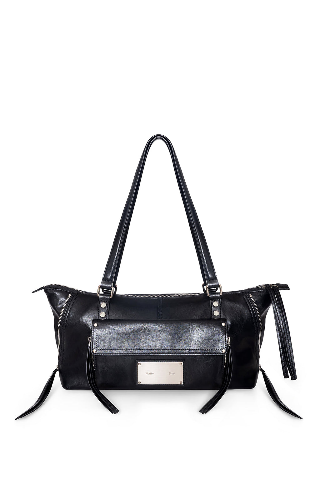Matin Kim - Flap Pocket Shoulder Bag (Black) product image 1 | TRAB K-Fashion Australia