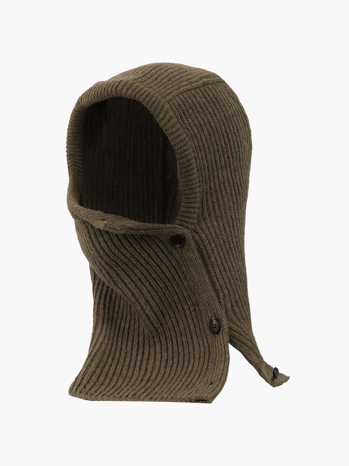 Jiyong Kim - Button Closure Balaclava (Khaki) product image 9 | TRAB K-Fashion Australia