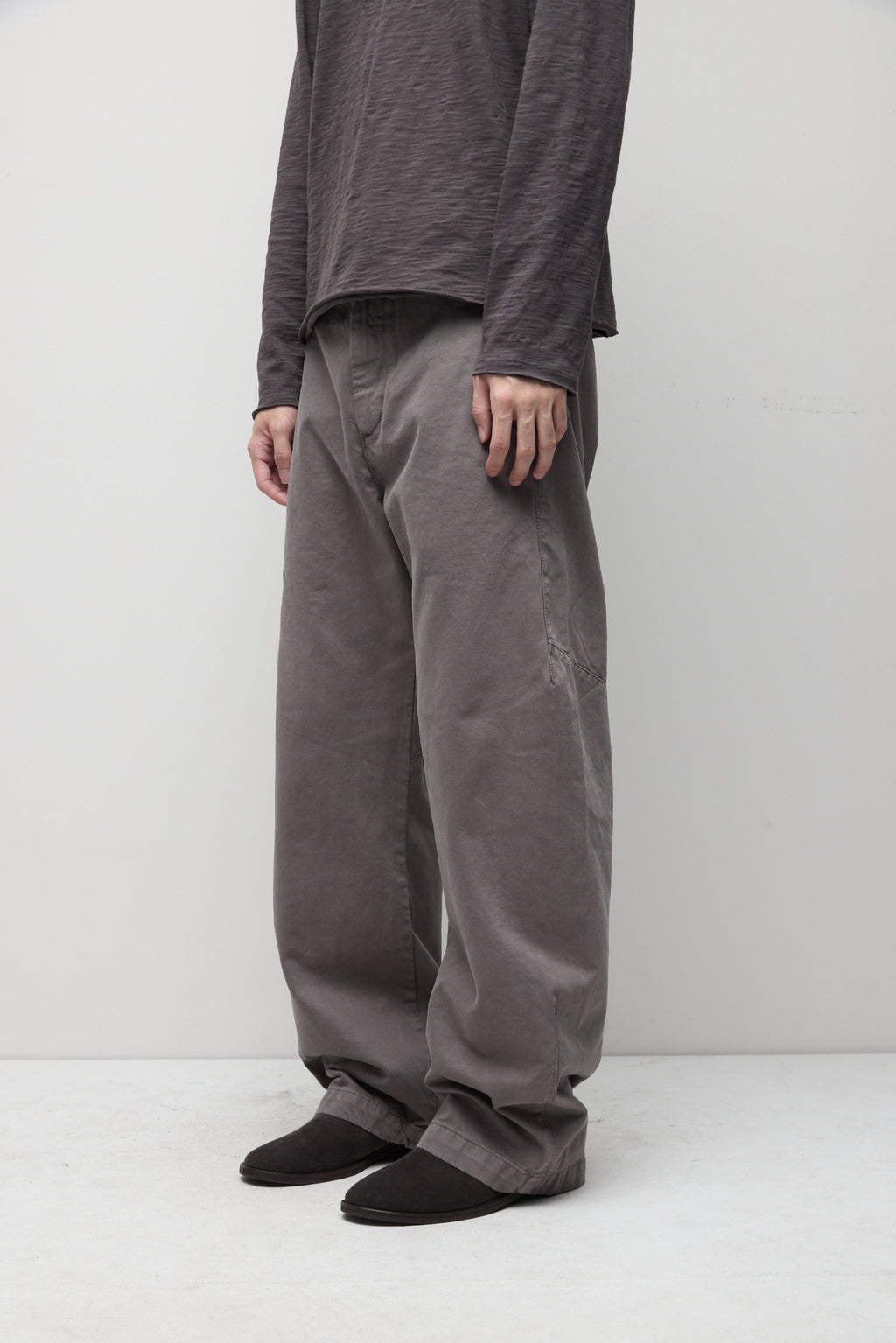 Hatchingroom - Shaped Trousers (Dyed Dusty Grey) product image 12 | TRAB K-Fashion Australia