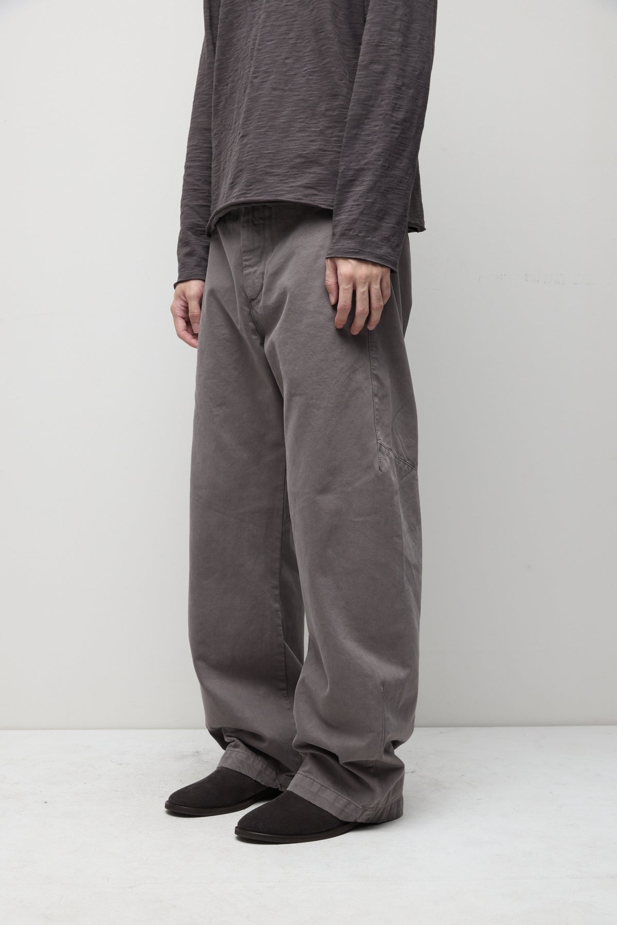 Hatchingroom - Shaped Trousers (Dyed Dusty Grey) product image 12 | TRAB K-Fashion Australia