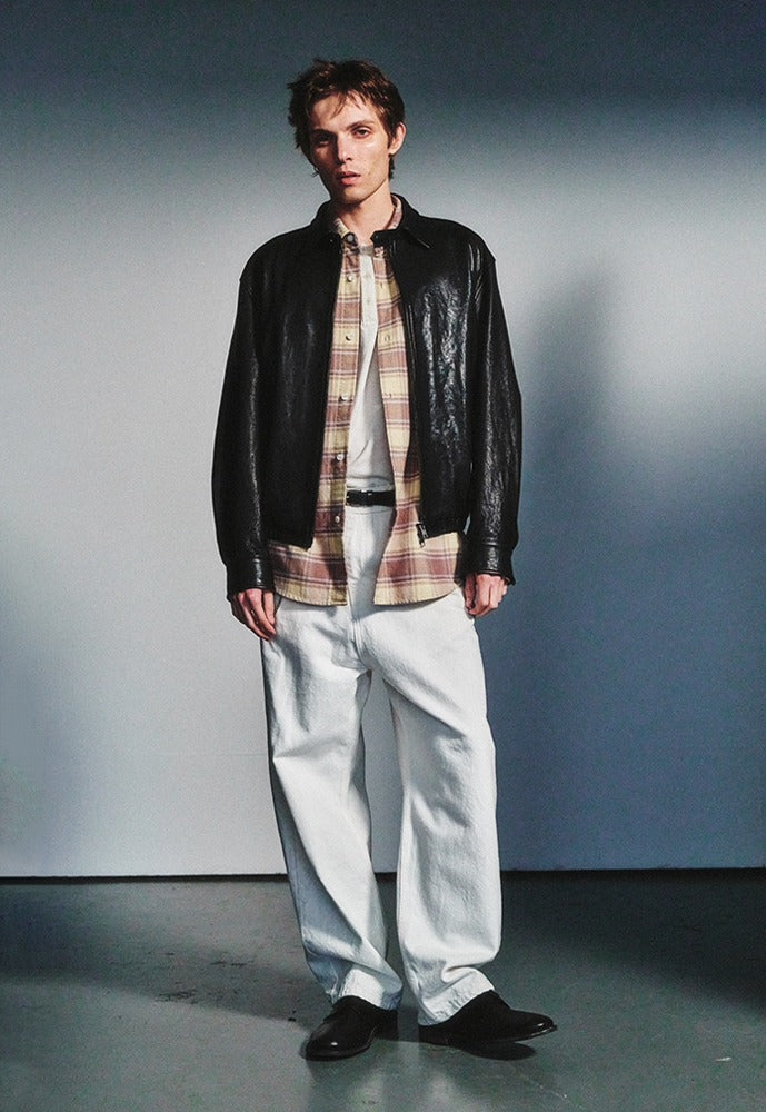 Art if acts - Vegetable Leather Swing Jacket (Black) product image 1 | TRAB K-Fashion Australia