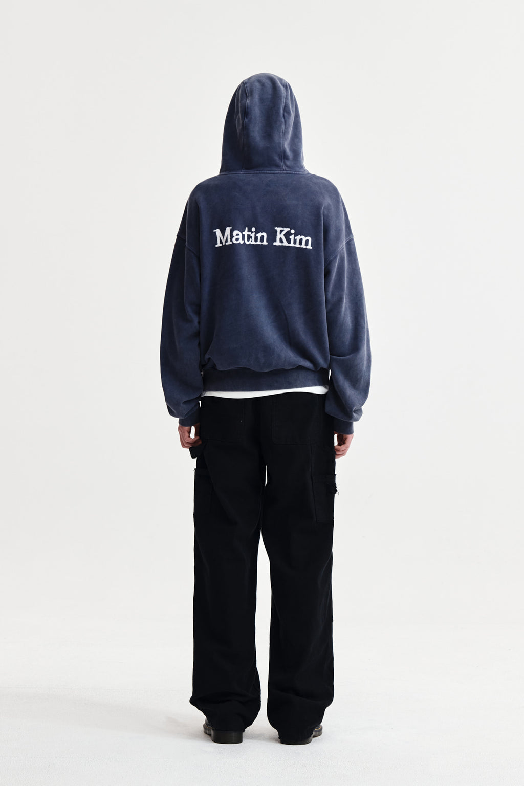 Matin Kim - Distressed Double Knee Work Pants (Black) product image 8 | TRAB K-Fashion Australia