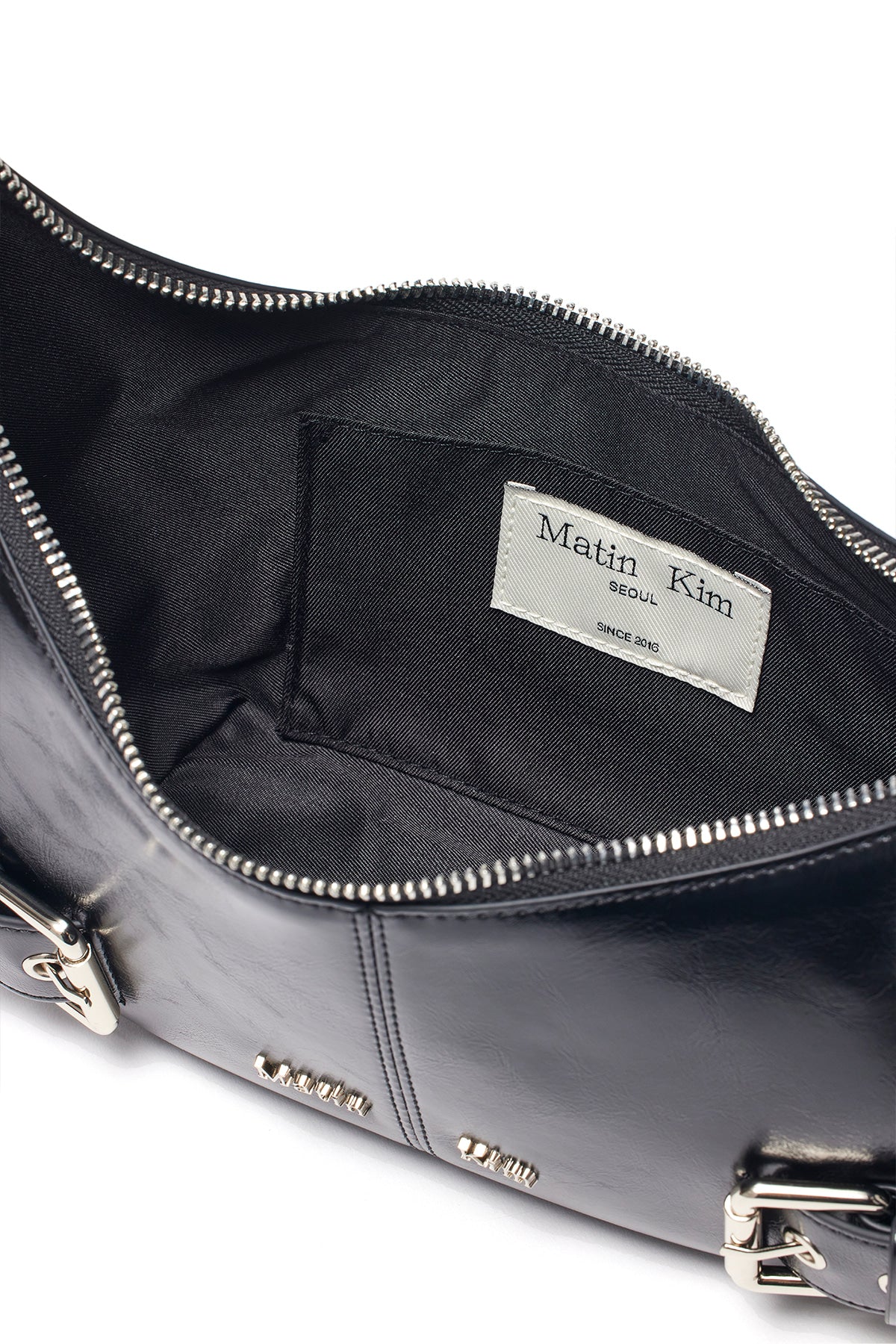 Matin Kim - Belted Shoulder Bag (Black) product image 4 | TRAB K-Fashion Australia