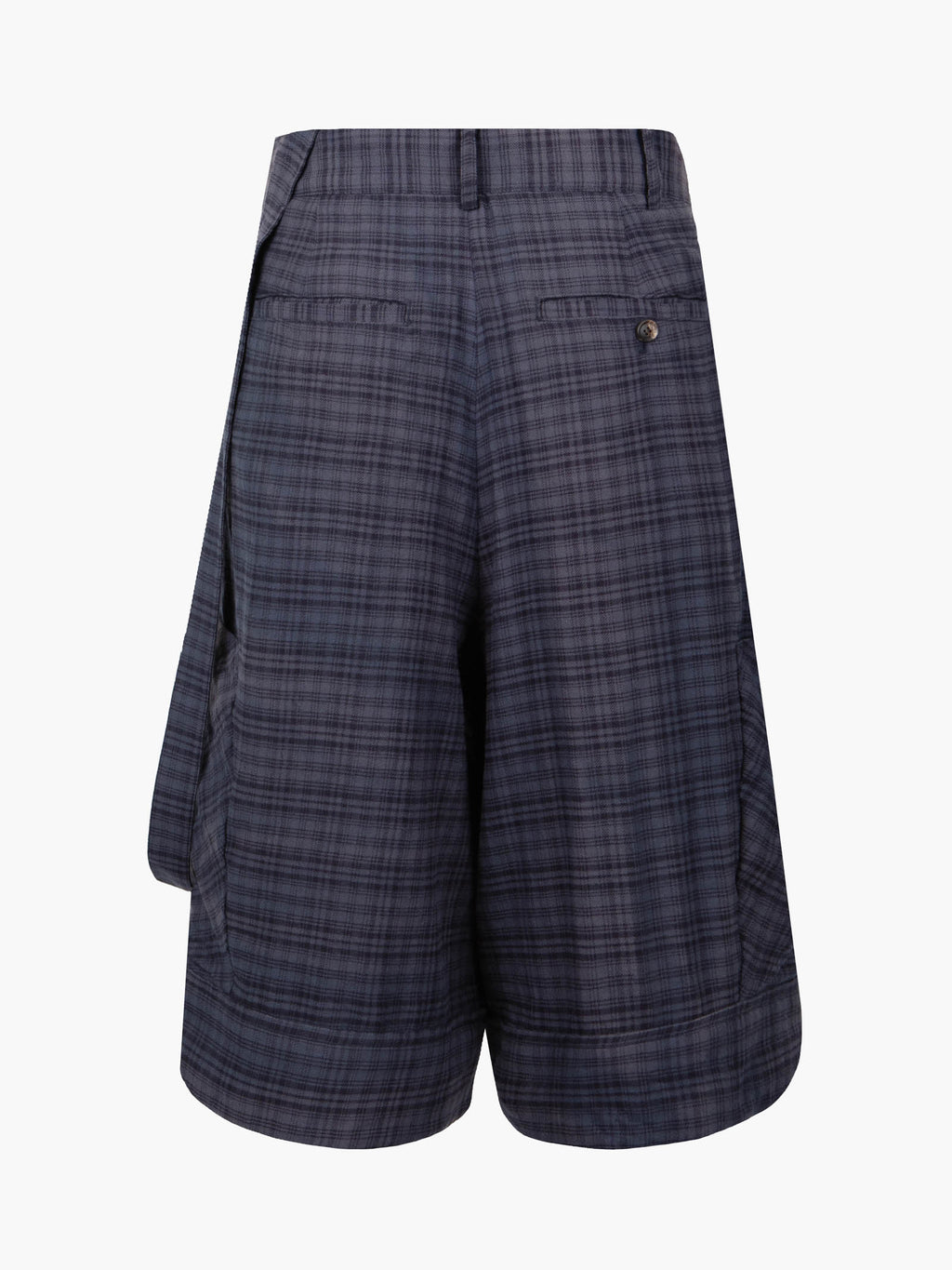 Jiyong Kim - Sun-Bleached Layered Strap Half Trousers (Navy) product image 8 | TRAB K-Fashion Australia