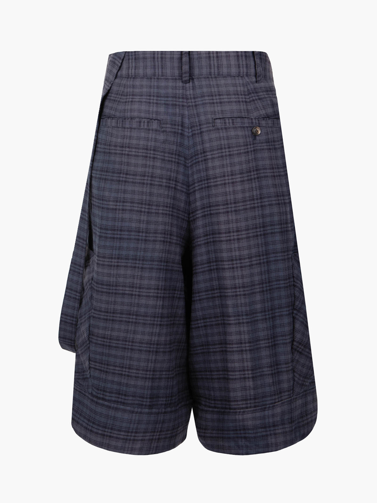 Jiyong Kim - Sun-Bleached Layered Strap Half Trousers (Navy) product image 8 | TRAB K-Fashion Australia