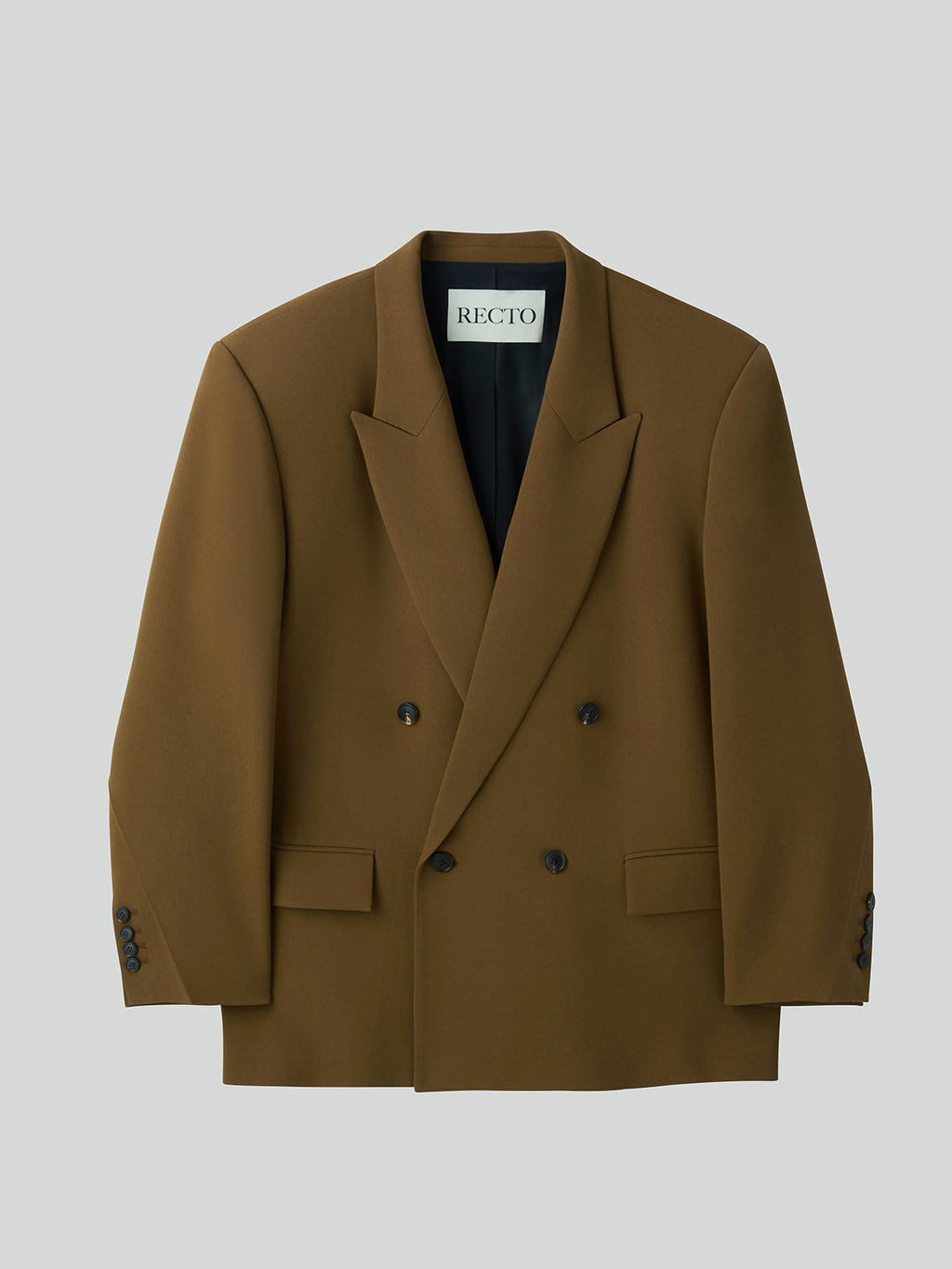 Recto - Fluid Double Suit Jacket (Ochre) product image 5 | TRAB K-Fashion Australia