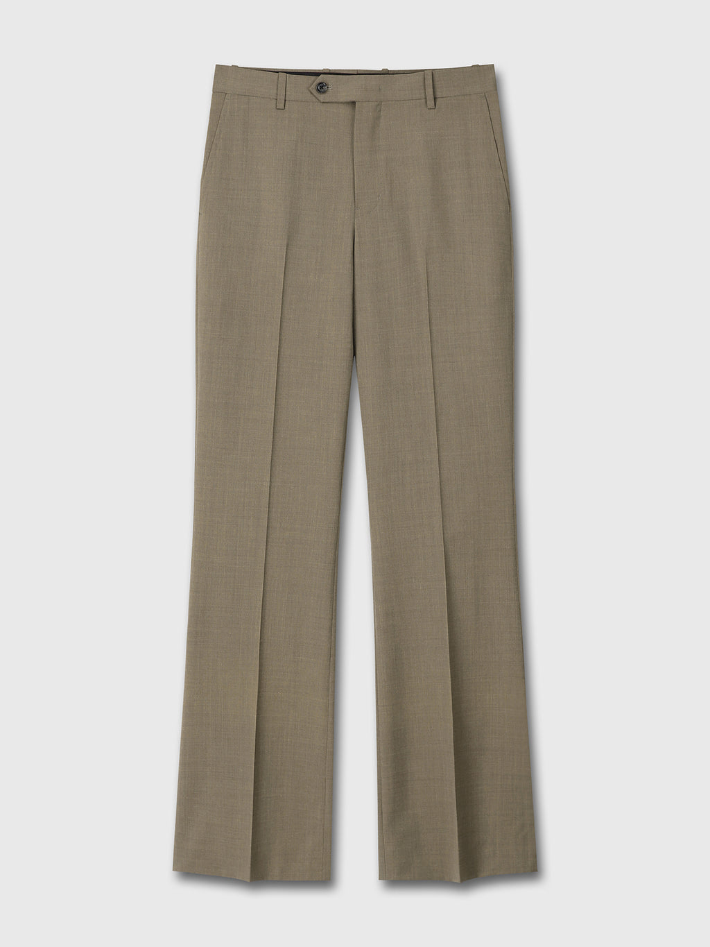 Tonywack - Light Wool Flared Trousers (Taupe Melange) product image 6 | TRAB K-Fashion Australia