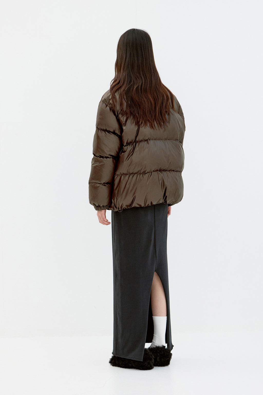 Coor - Lucent Oversized Puffer (Brown) product image 4 | TRAB K-Fashion Australia