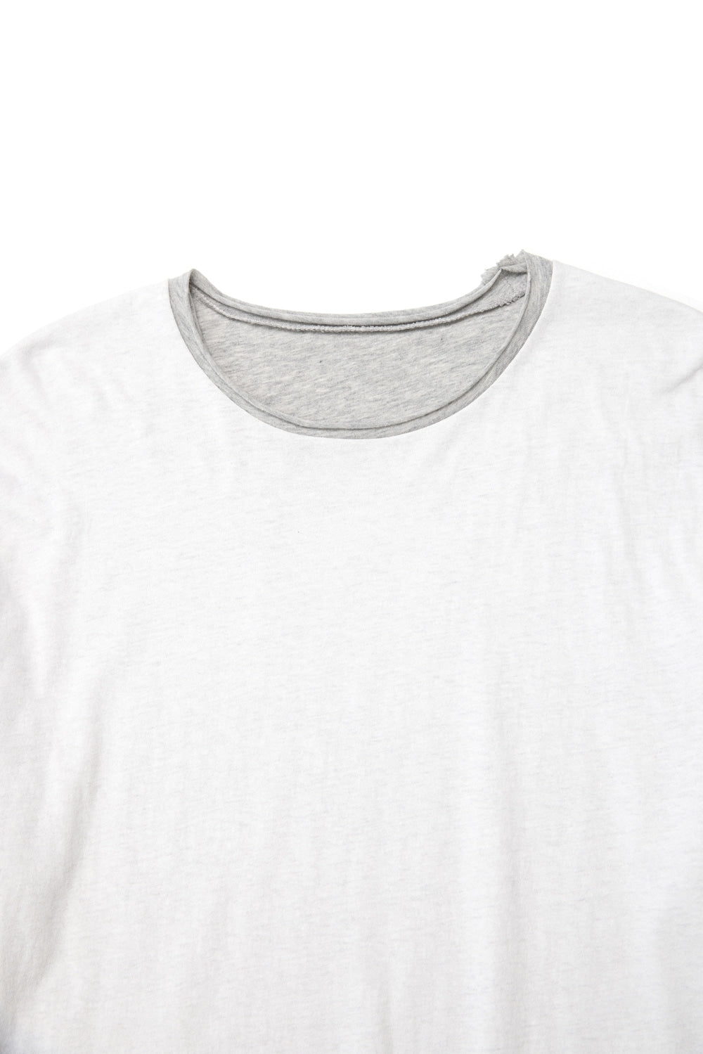 Hatchingroom - Two Face Ringer Tee (White/M.Grey) product image 2 | TRAB K-Fashion Australia