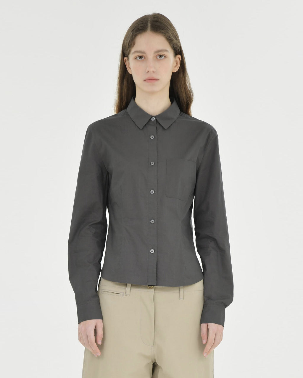 Brownyard - Line Shirt (Charcoal) product image 1 | TRAB K-Fashion Australia