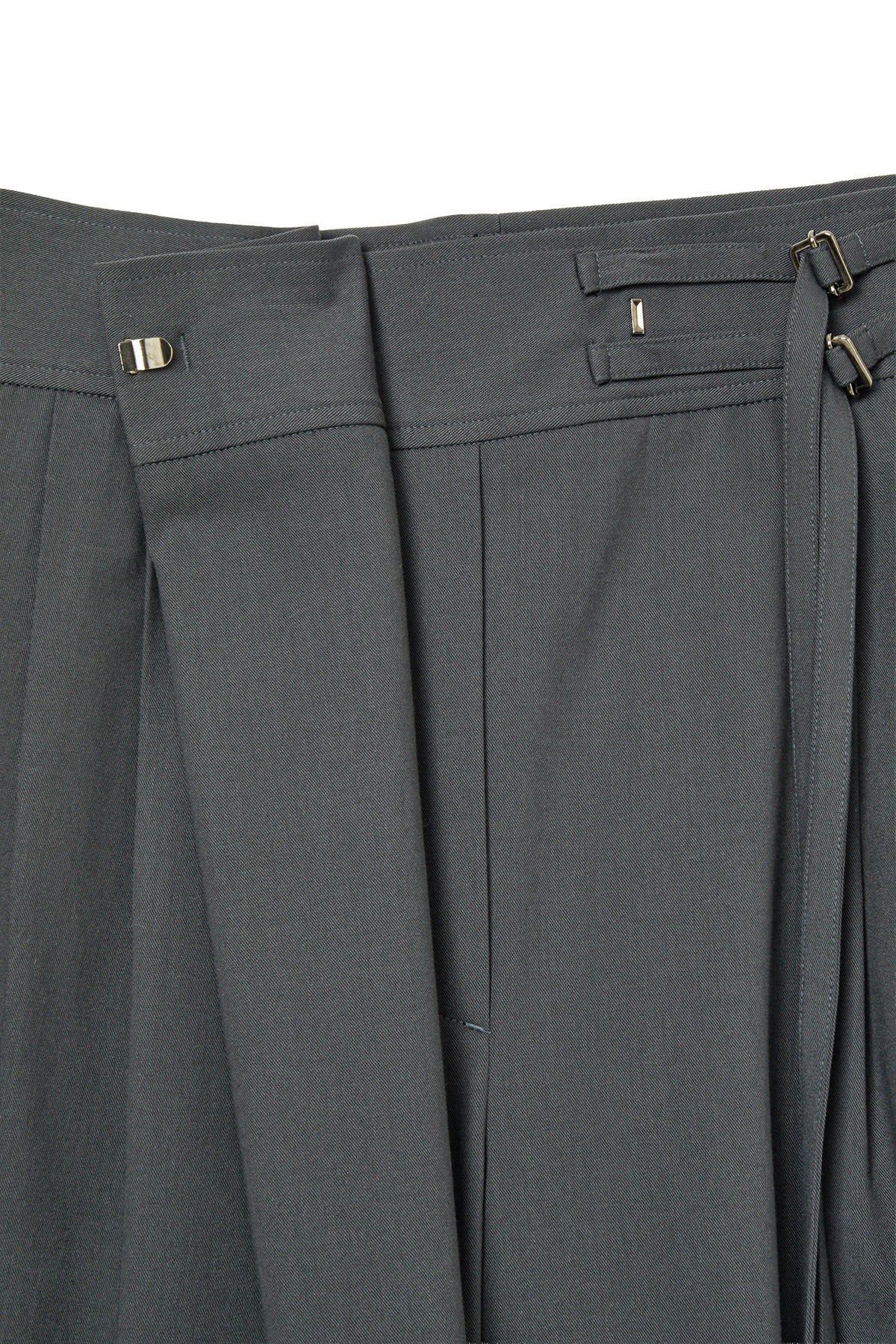 Deinet - Belted Wrap Bermuda Pants (Grey) product image 5 | TRAB K-Fashion Australia
