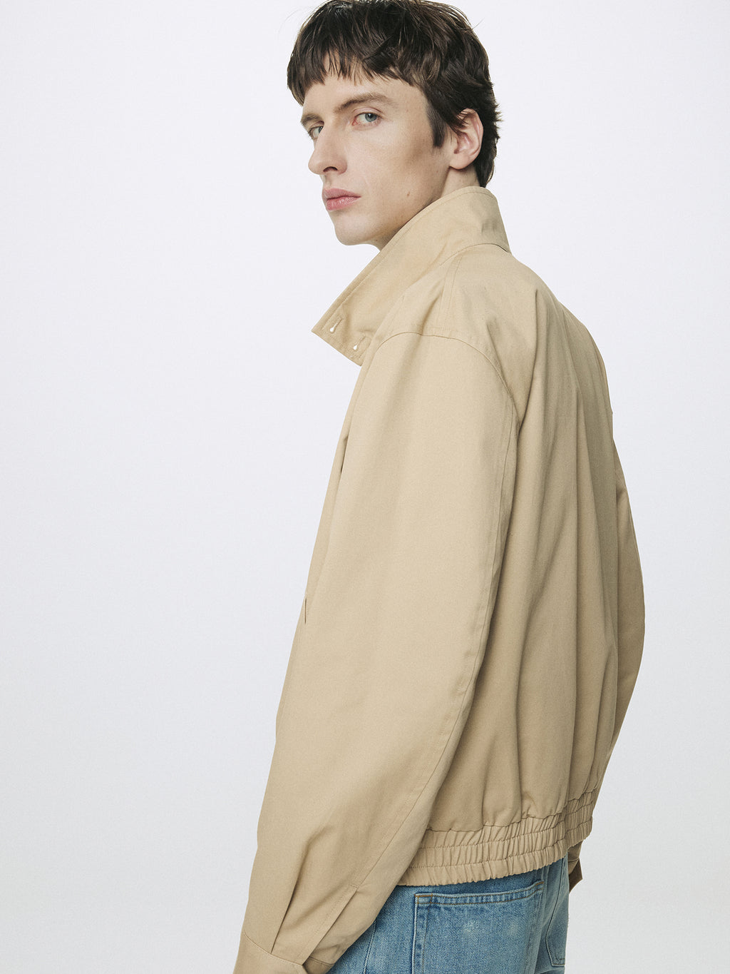 Tonywack - High Density Cotton Harrington Jacket (Beige) product image 5 | TRAB K-Fashion Australia