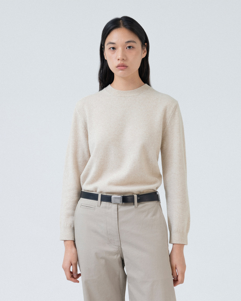 Brownyard - Extra Super Fine Crewneck Knit (Beige) product image 3 | TRAB K-Fashion Australia