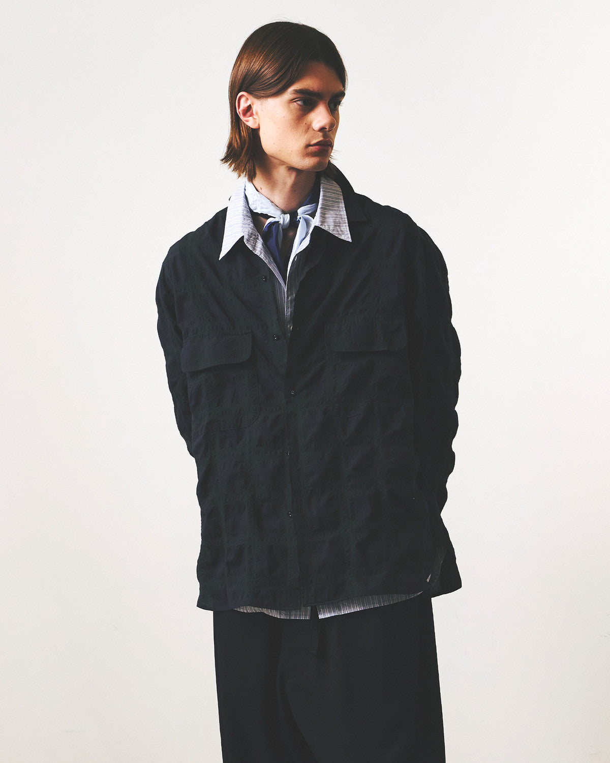 Eastlogue - Comfy Wide Shirts (Black Watch Check) product image 3 | TRAB K-Fashion Australia
