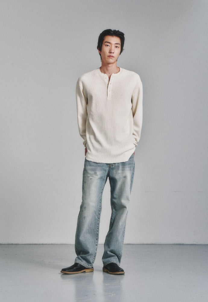 Art if acts - Regular 5P Denim Pants (Used Light Blue) product image 1 | TRAB K-Fashion Australia
