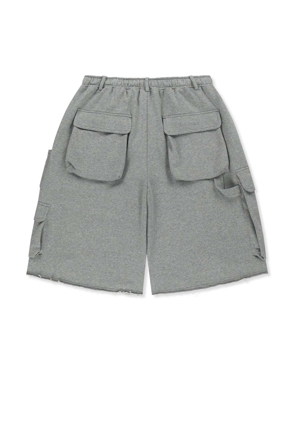 Matin Kim - Terry Utility Pocket Bermuda Pants (Grey) product image 2 | TRAB K-Fashion Australia
