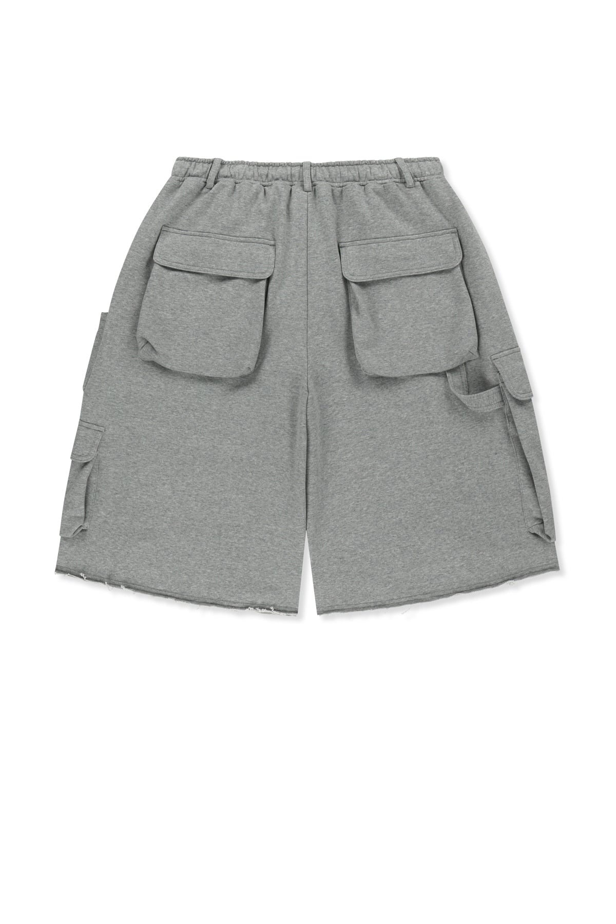 Matin Kim - Terry Utility Pocket Bermuda Pants (Grey) product image 2 | TRAB K-Fashion Australia
