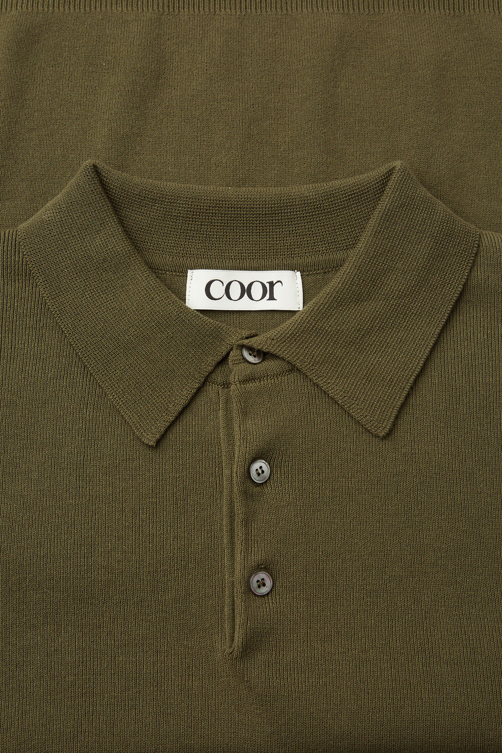 Coor - Compact Sandy Polo Knit (Khaki) product image 5 | TRAB K-Fashion Australia