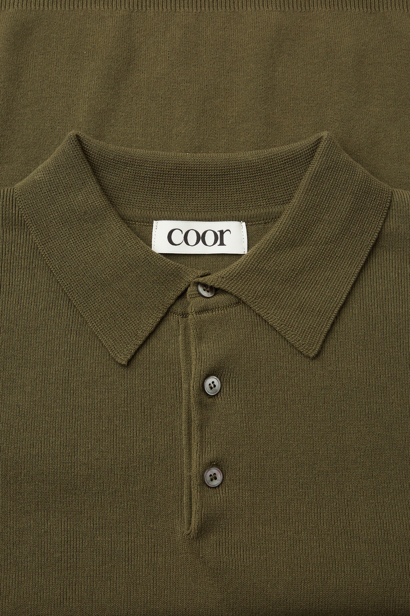 Coor - Compact Sandy Polo Knit (Khaki) product image 5 | TRAB K-Fashion Australia