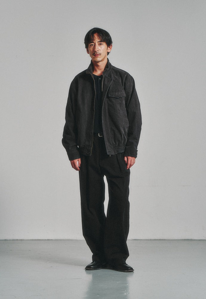Art if acts - One Tuck Chino Pants (Faded Black) product image 1 | TRAB K-Fashion Australia