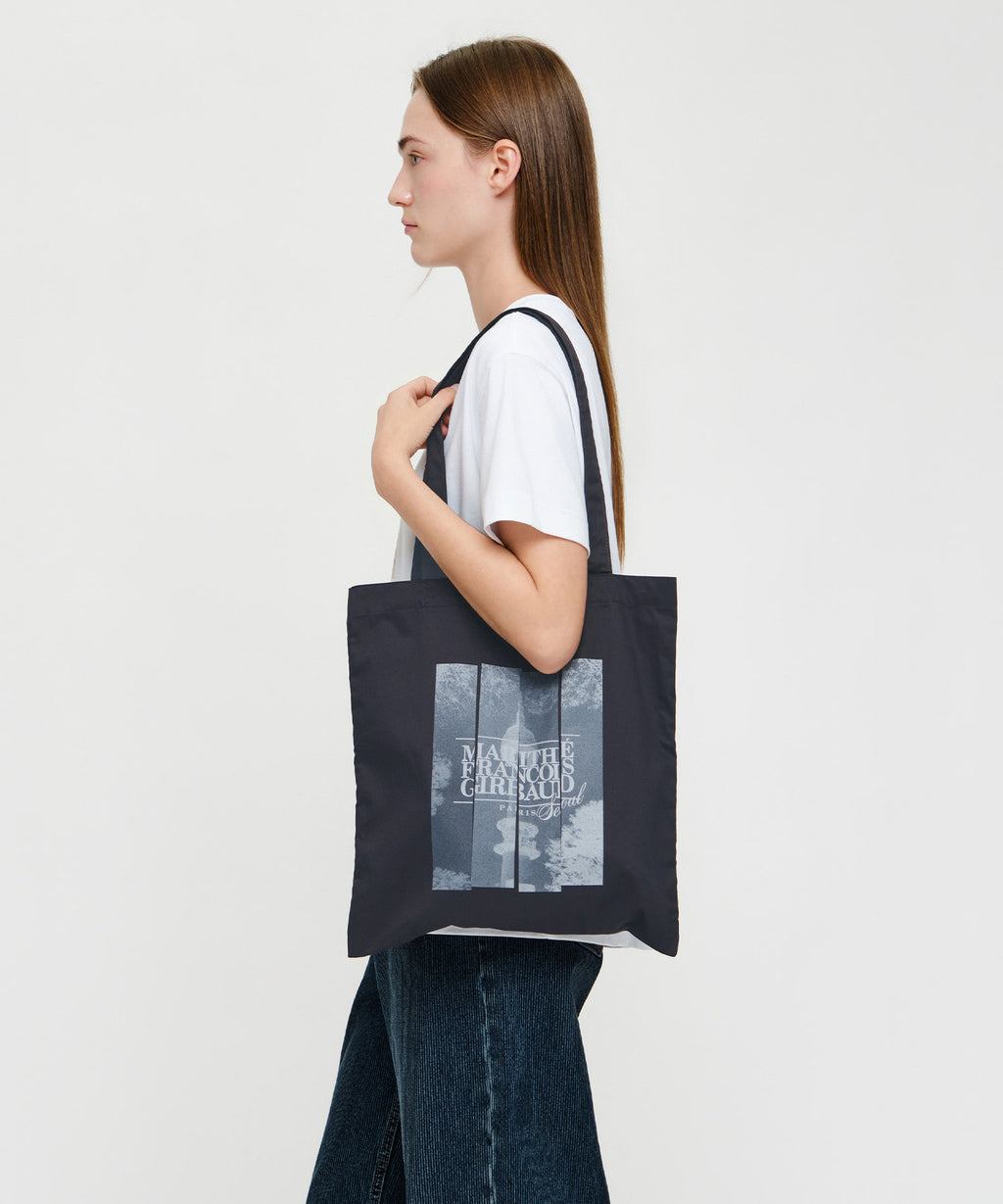 Marithe & Francois Girbaud - Seoul Exclusive Graphic Eco Bag (Charcoal) product image 5 | TRAB K-Fashion Australia
