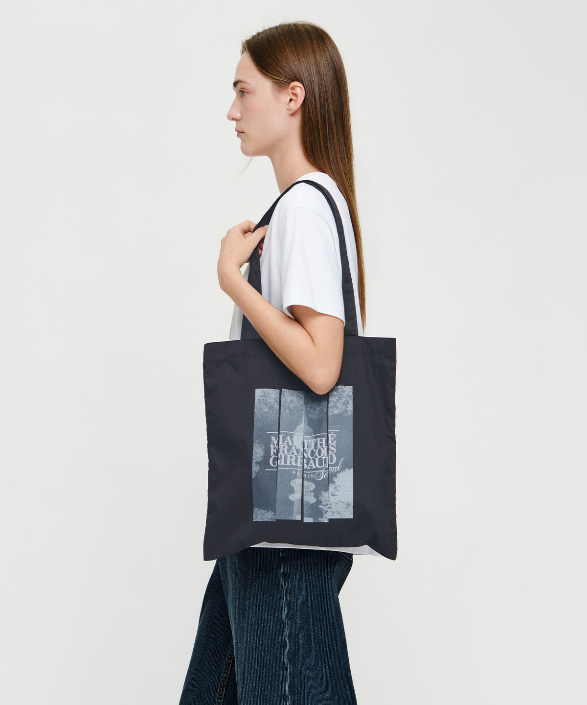 Marithe & Francois Girbaud - Seoul Exclusive Graphic Eco Bag (Charcoal) product image 5 | TRAB K-Fashion Australia
