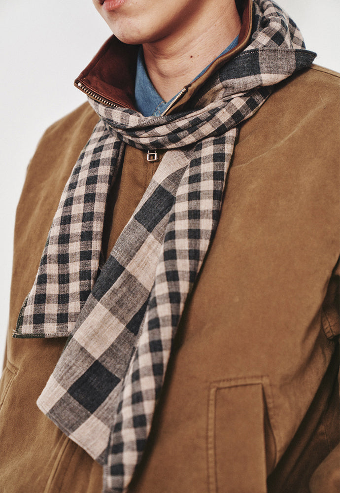 Art if acts - Washed Leather Collar Jacket (Tobacco) product image 7 | TRAB K-Fashion Australia