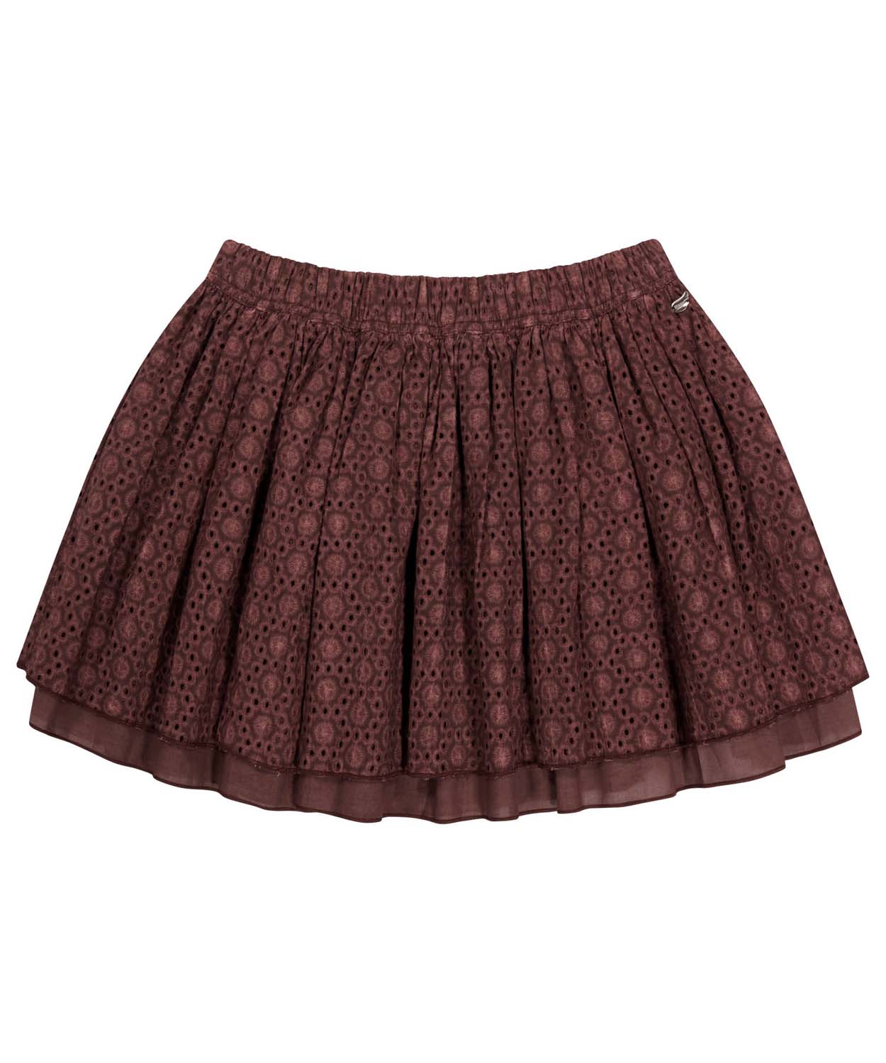Coyseio - Flower Punching Skirt (Burgundy) product image 1 | TRAB K-Fashion Australia