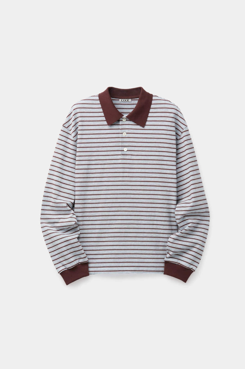 Coor - Multi Pin Stripe Pk T-Shirt (Blue Burgundy) product image 1 | TRAB K-Fashion Australia