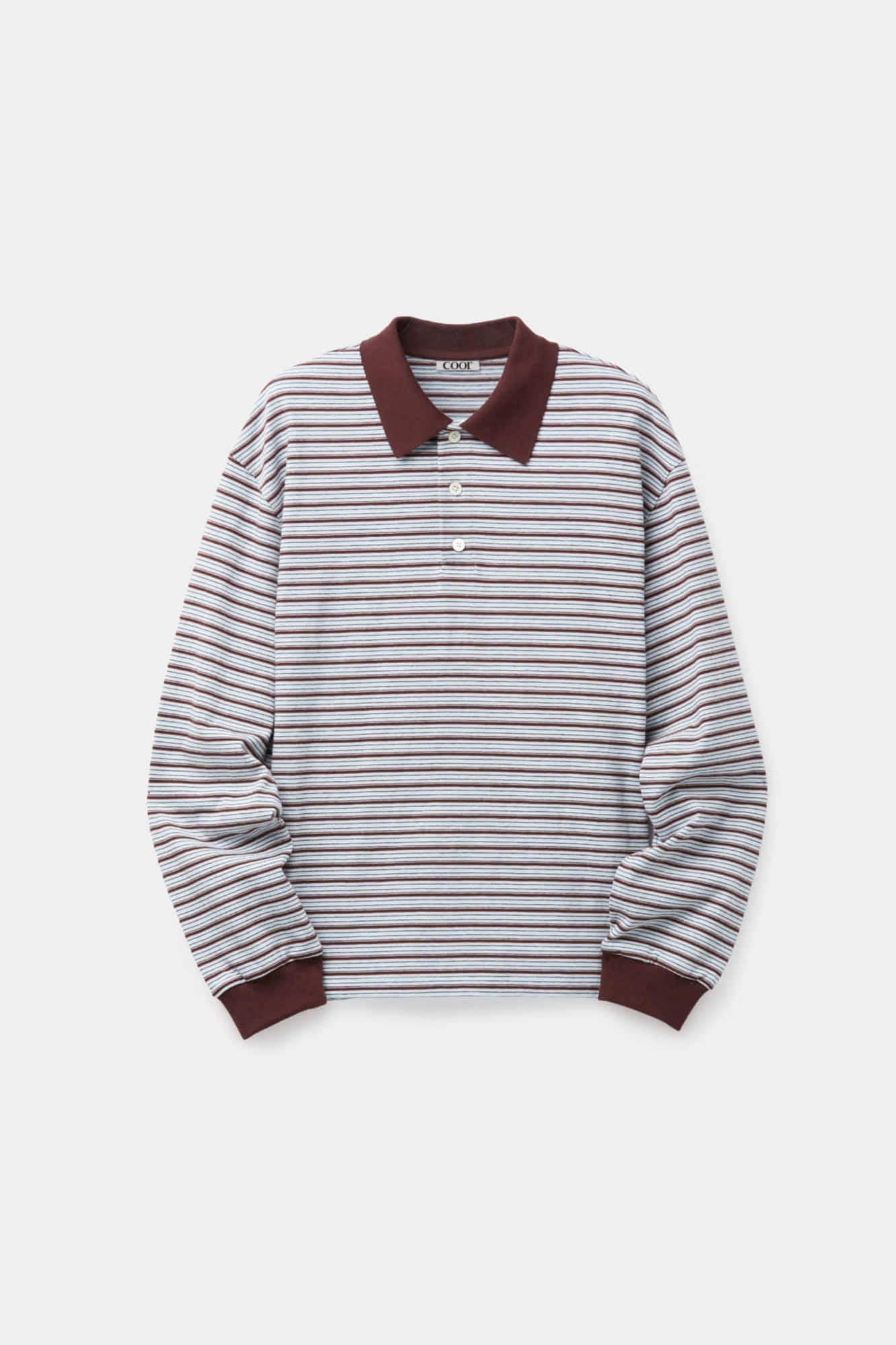 Coor - Multi Pin Stripe Pk T-Shirt (Blue Burgundy) product image 1 | TRAB K-Fashion Australia