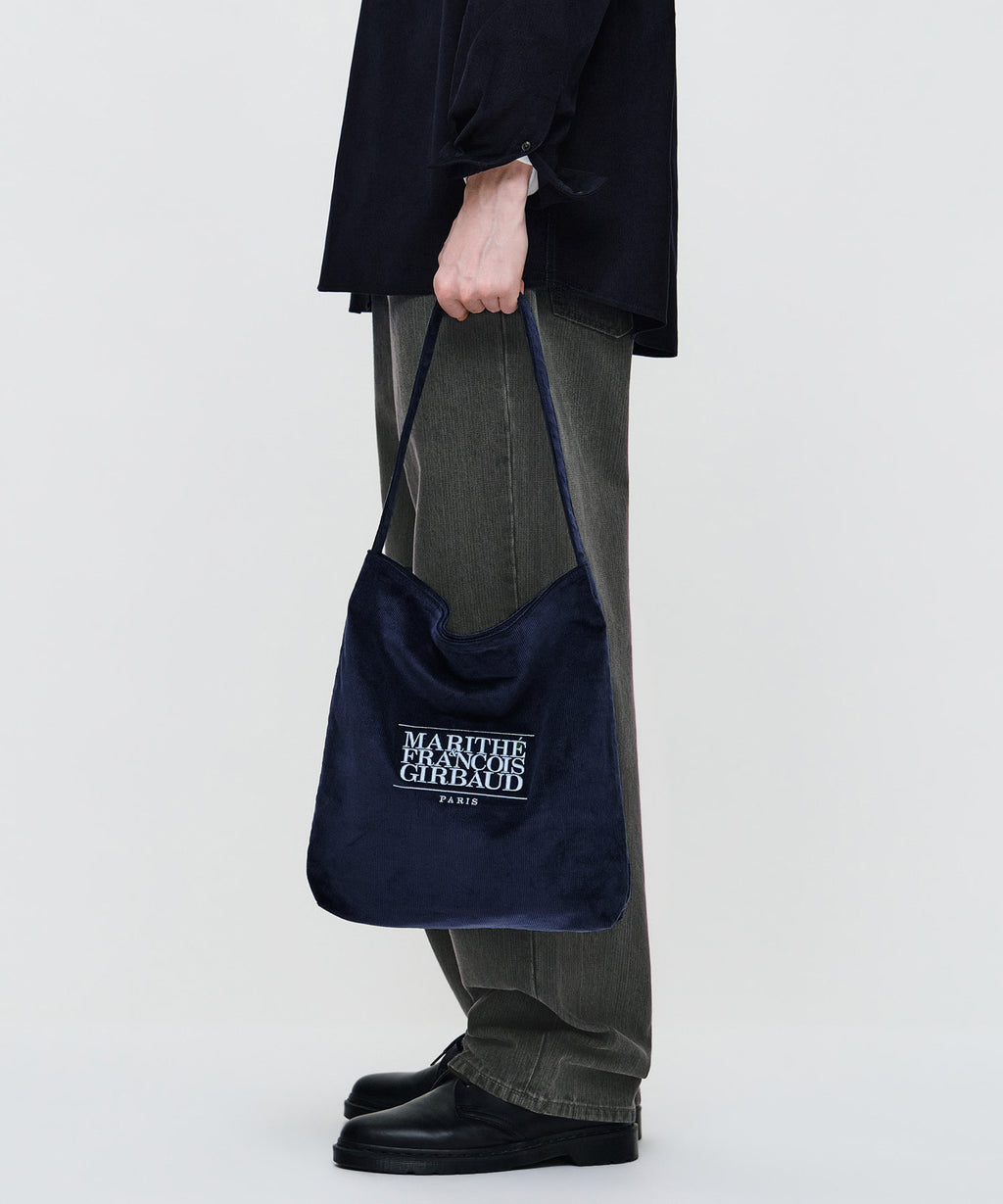 Marithe & Francois Girbaud - Classic Logo Corduroy Bag (Navy) product image 6 | TRAB K-Fashion Australia