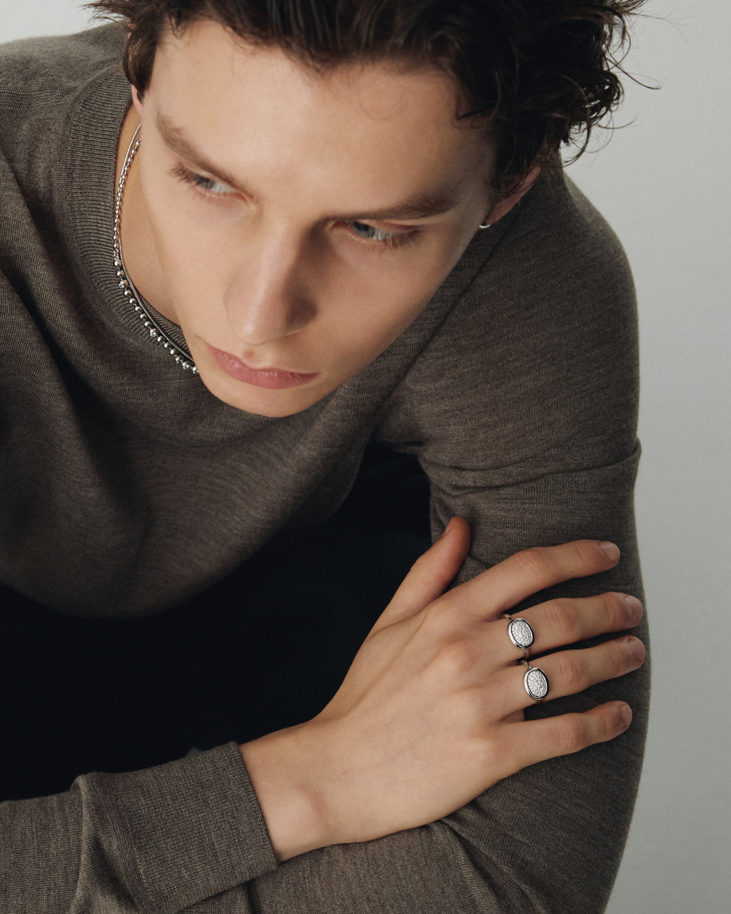 Numbering - Pave Oval Ring #3605 product image 3 | TRAB K-Fashion Australia