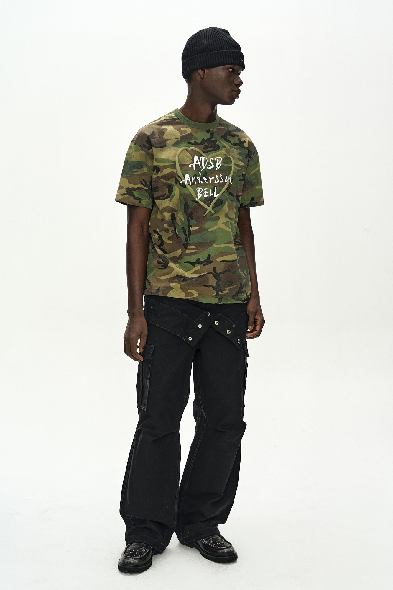 Andersson Bell - Unisex Heart Kelly Logo T-Shirt (Camouflage) product image 4 | TRAB K-Fashion Australia