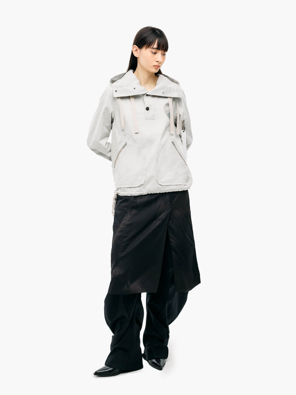 Jiyong Kim - Sun-Bleached Anorak (Light Grey) product image 5 | TRAB K-Fashion Australia