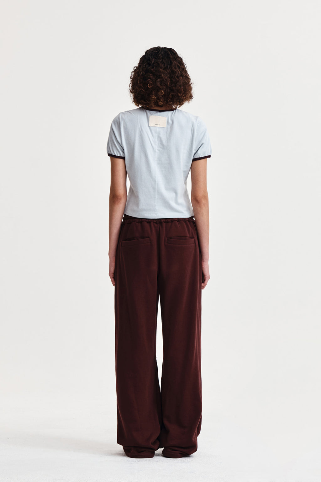 Matin Kim - Stud Logo Ringer Top (Smoke Blue) product image 8 | TRAB K-Fashion Australia