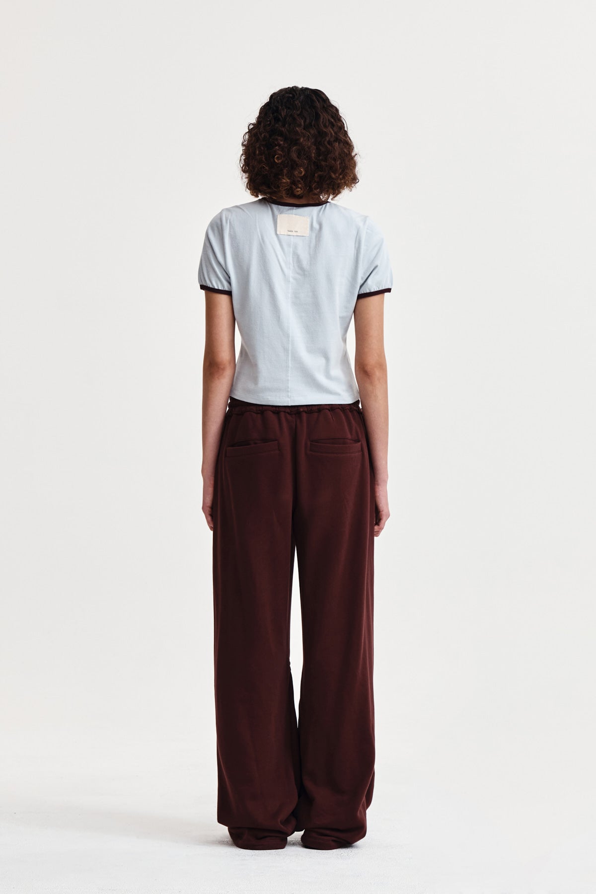 Matin Kim - Stud Logo Ringer Top (Smoke Blue) product image 8 | TRAB K-Fashion Australia