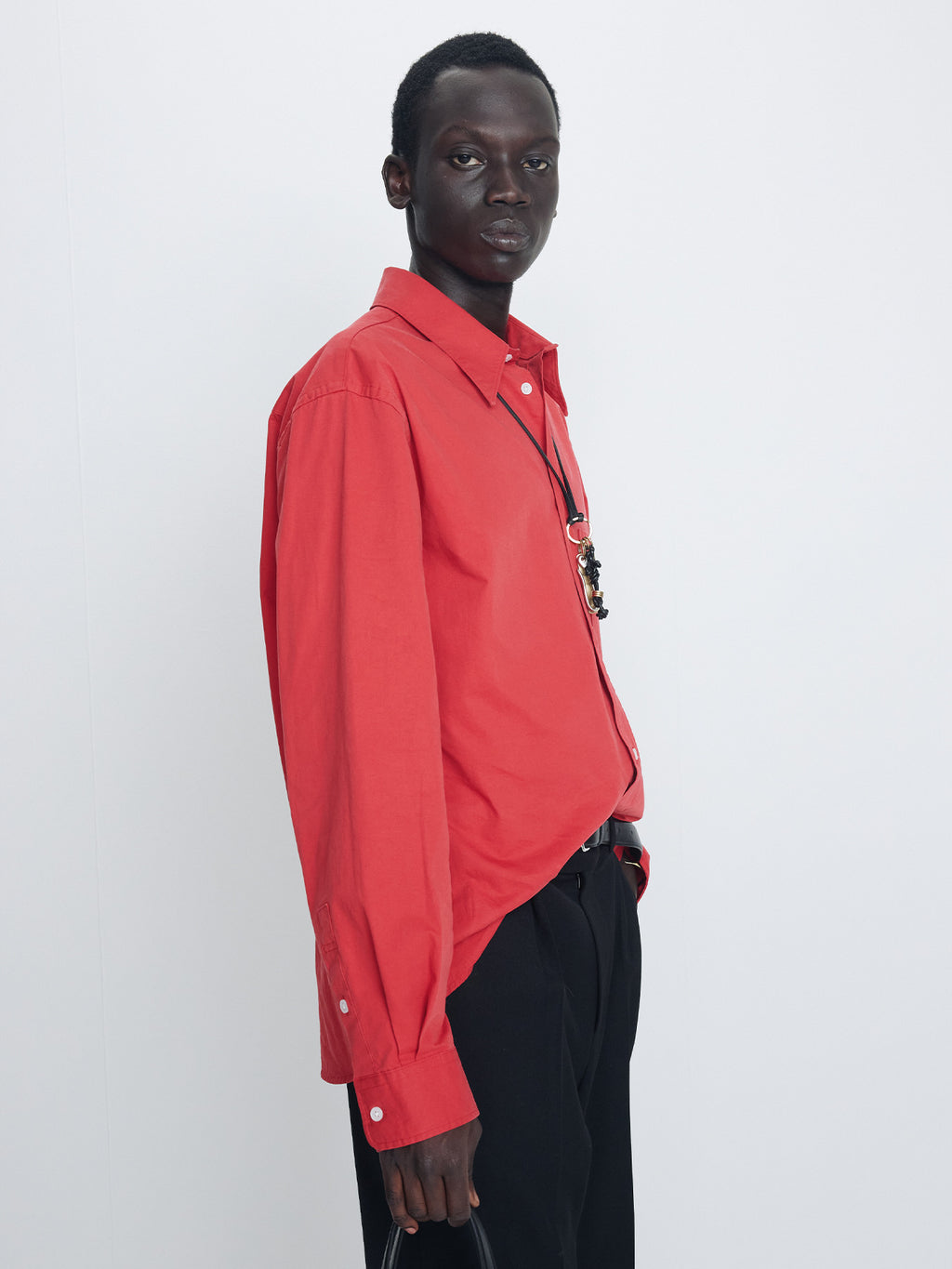 Tonywack - Washed Cotton Essential Shirt (Red) product image 5 | TRAB K-Fashion Australia