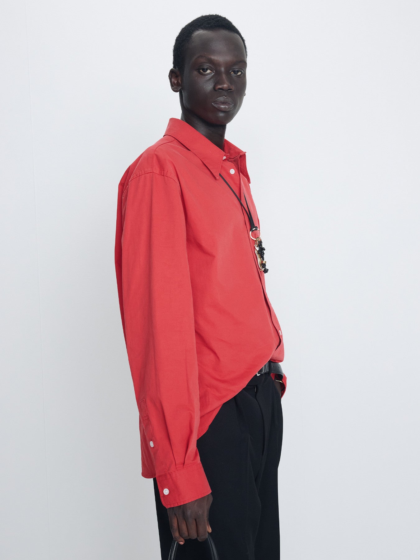 Tonywack - Washed Cotton Essential Shirt (Red) product image 5 | TRAB K-Fashion Australia