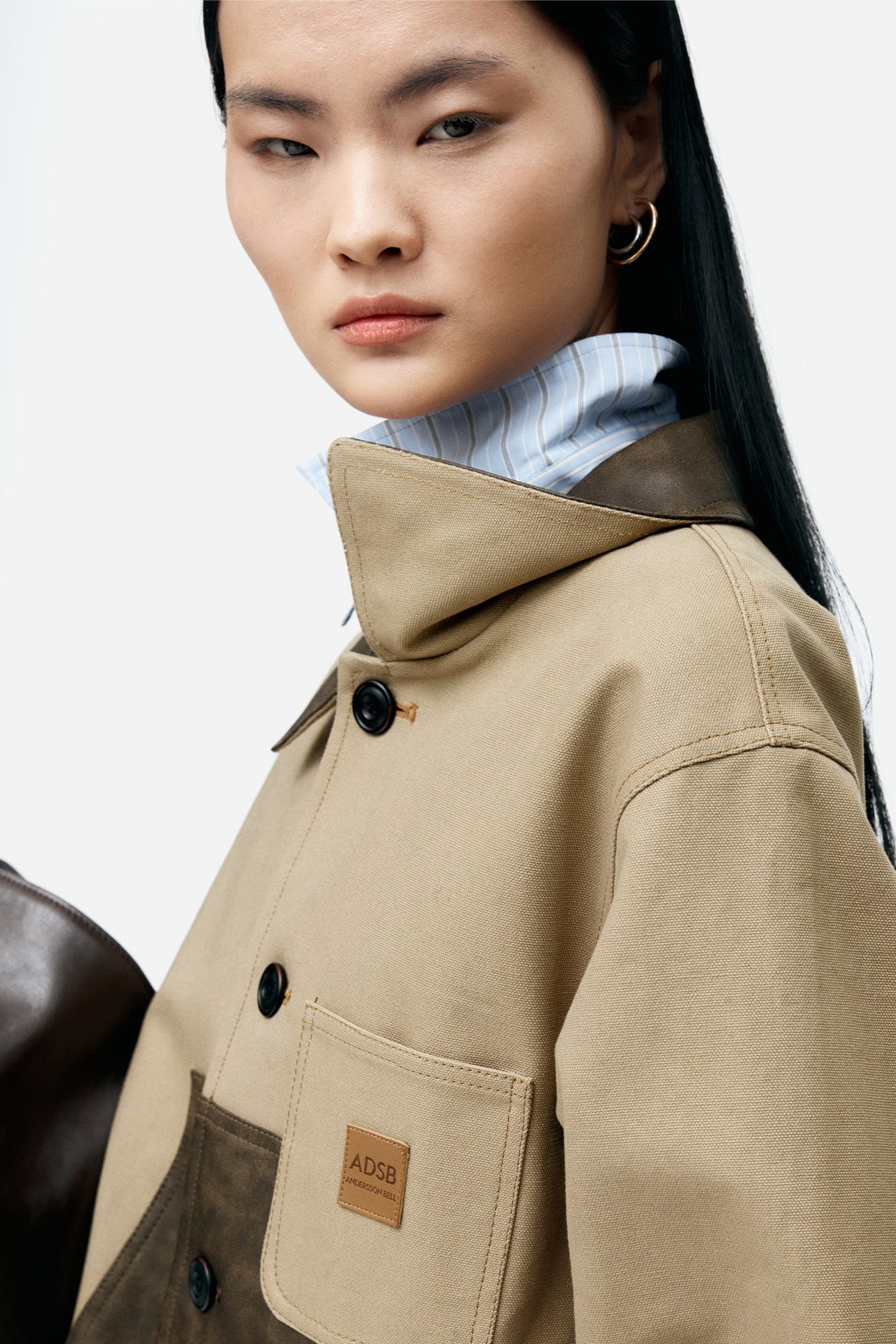 Andersson Bell - Carpenter Shorts Inserted Coat (Beige) product image 6 | TRAB K-Fashion Australia