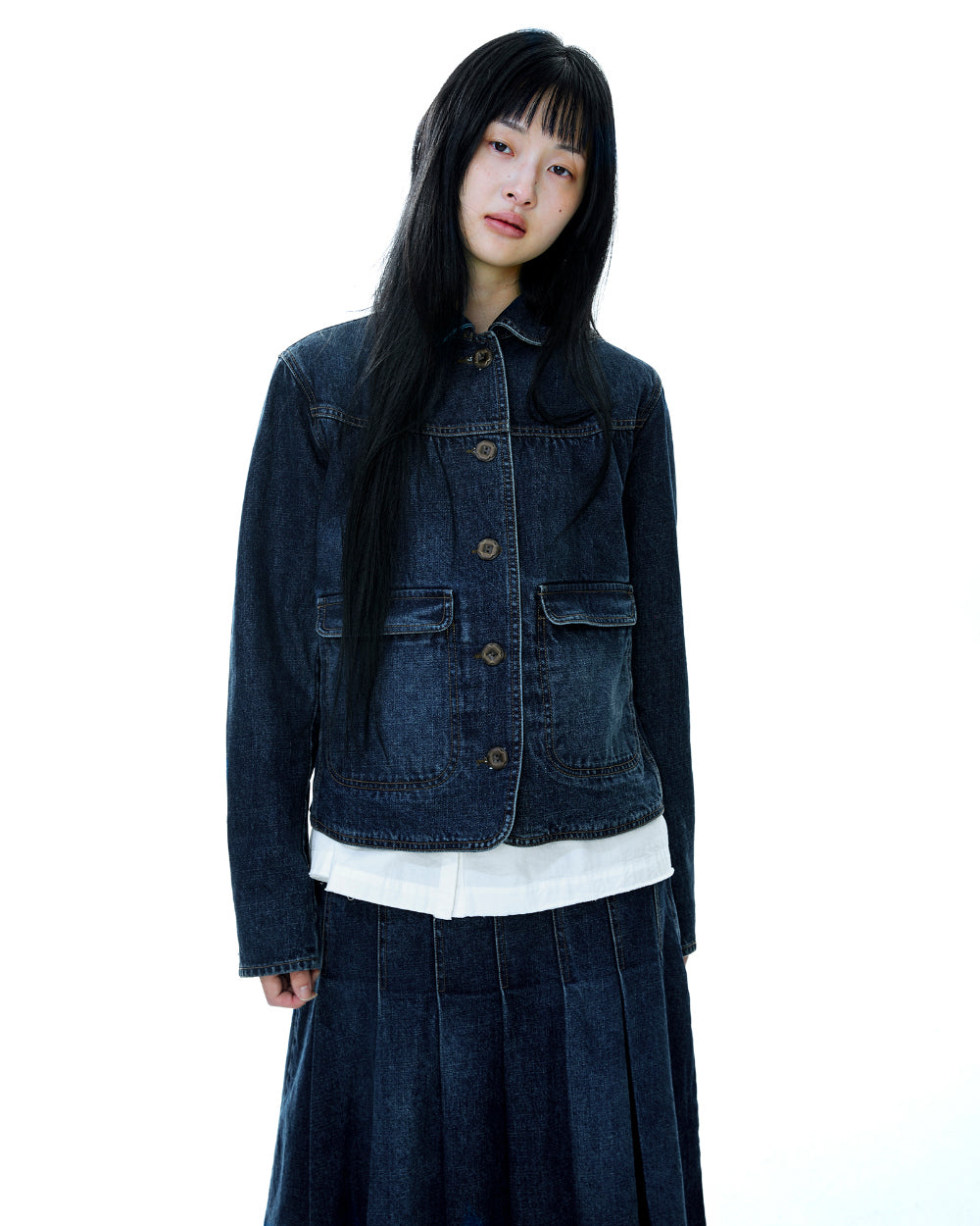 Coyseio - Deep Denim Jacket (Navy) product image 10 | TRAB K-Fashion Australia