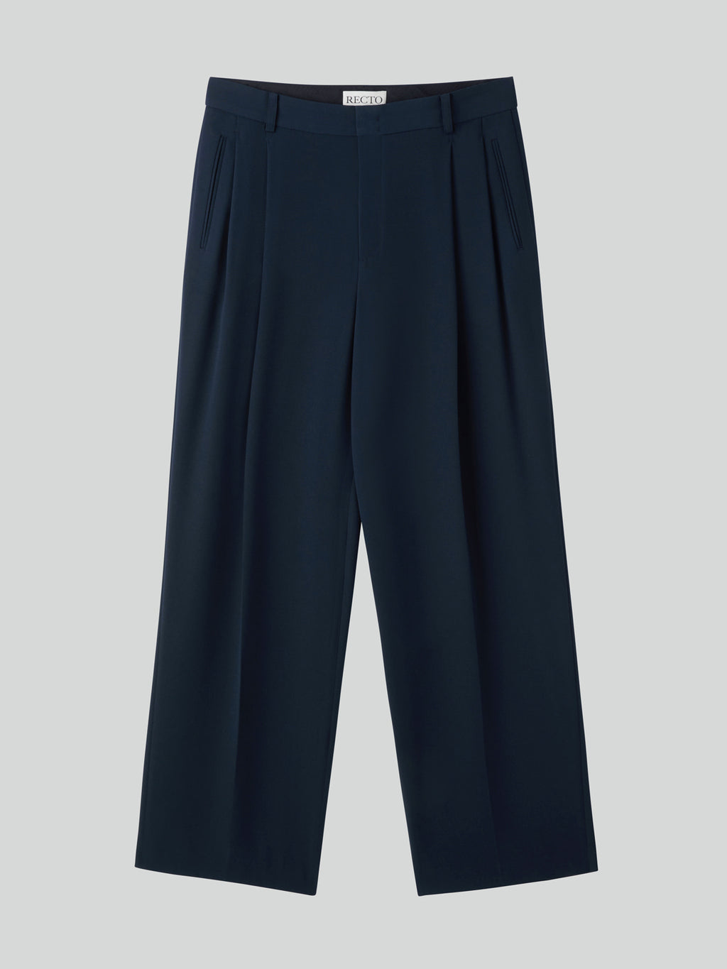 Recto - Fluid Tuck Detail Suit Pants (Dark Navy) product image 5 | TRAB K-Fashion Australia