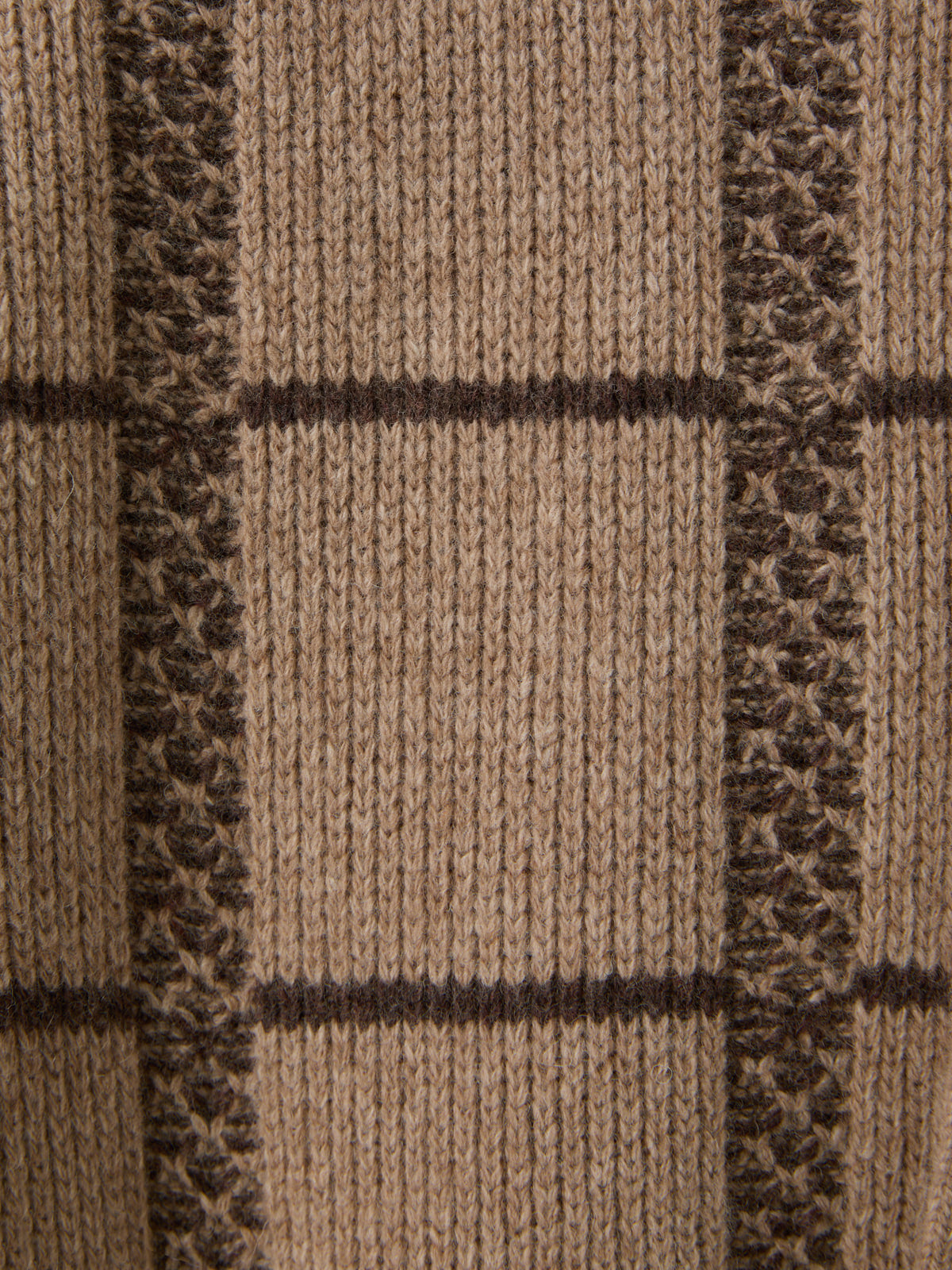 Recto - Square Jaquard Collar Cardigan (Sepia Beige) product image 11 | TRAB K-Fashion Australia